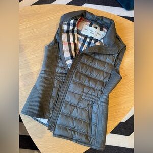 Burberry Gray Quilted Vest